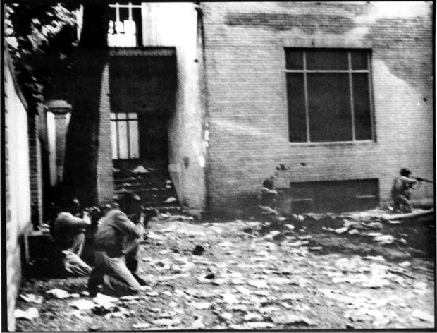 The Shah's troops at the looting of Dr. Mossadegh's house, August 19th, 1953